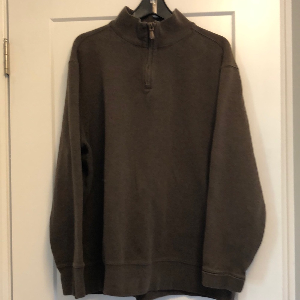 Lands’ End Men’s 1/4 Zipper knit shirt XXL